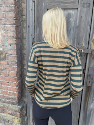 DISIGNERSKI PASIASTY TOP GOLD/GREEN
