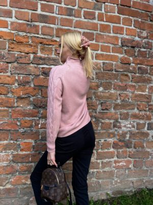 SWETER  THICK BRAID  DARK PINK