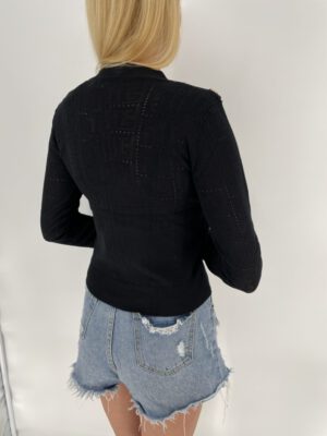 SWETEREK AŻUR CZARNE