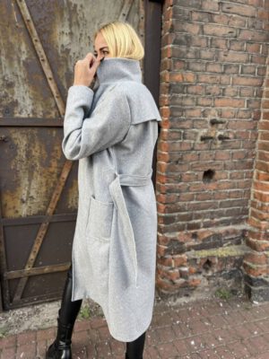 PŁASZCZ BIANCA SZARY