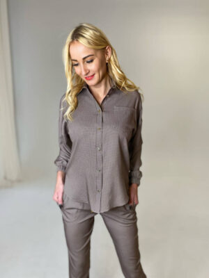 KOMPLET GLENN CZARNO-BEŻOWY