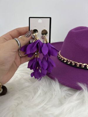 KOLCZYKI FEATHERS VIOLET