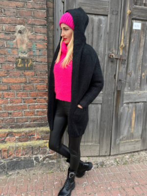 KARDIGAN SOFT INES CZARNY